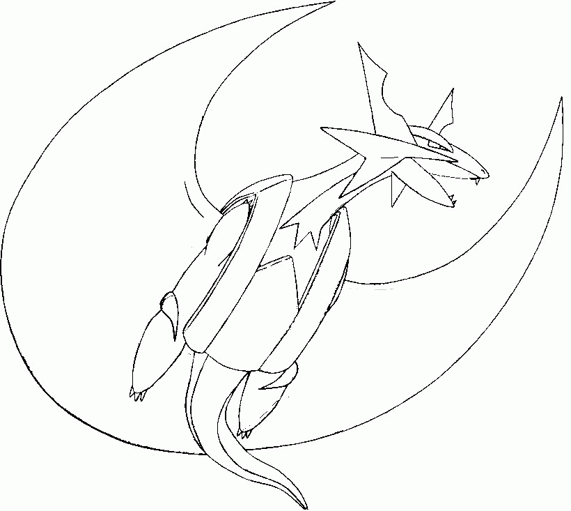 Coloring Pages Mega Evolved Pokemon Drawing