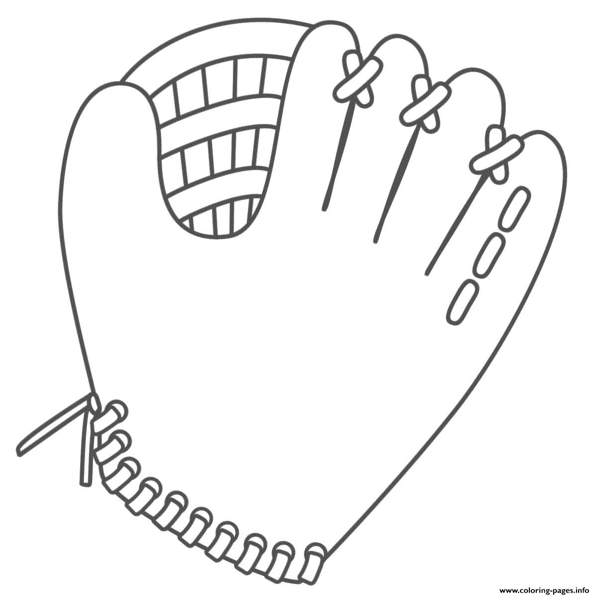 Print glove softball f77d Coloring pages
