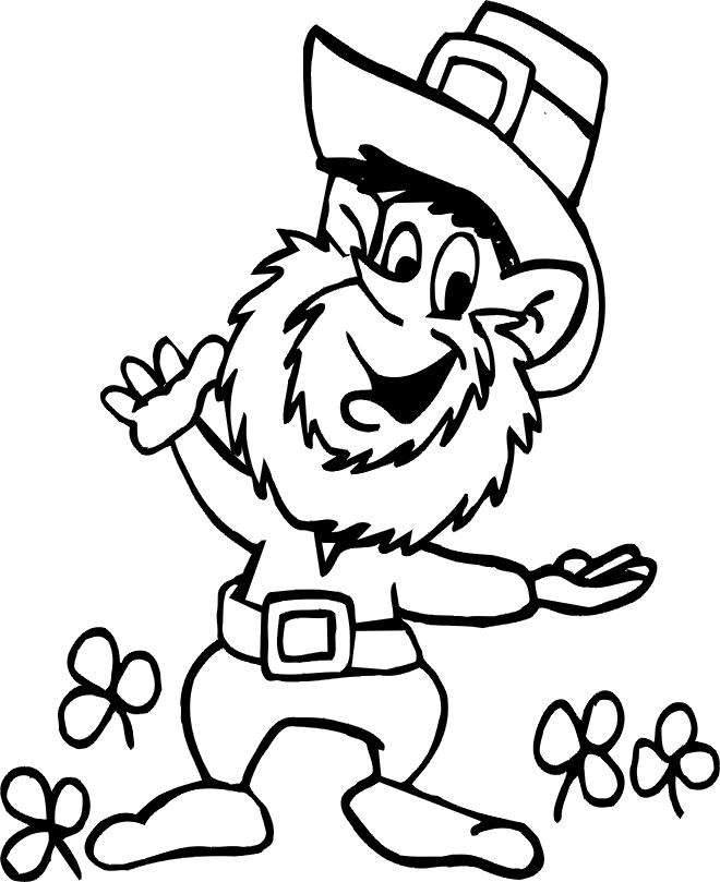 Leprechaun coloring pages to download and print for free