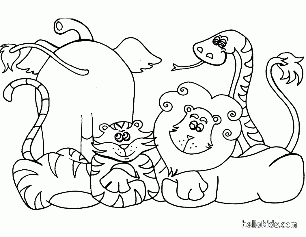 AFRICAN ANIMALS coloring pages - Wild animal