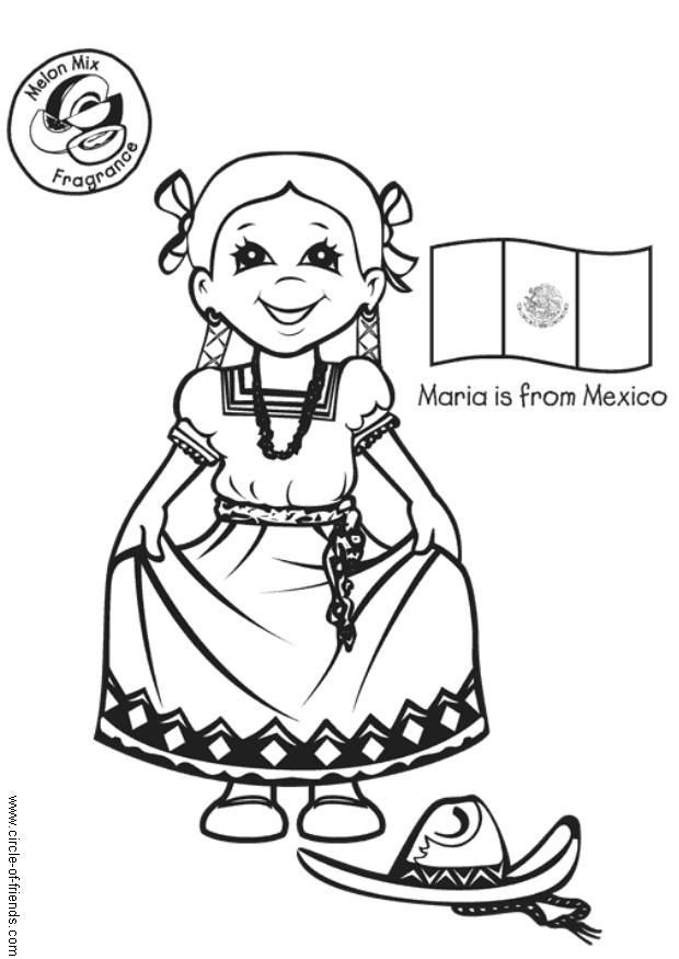 Mexican Fiesta - Coloring Pages for Kids and for Adults