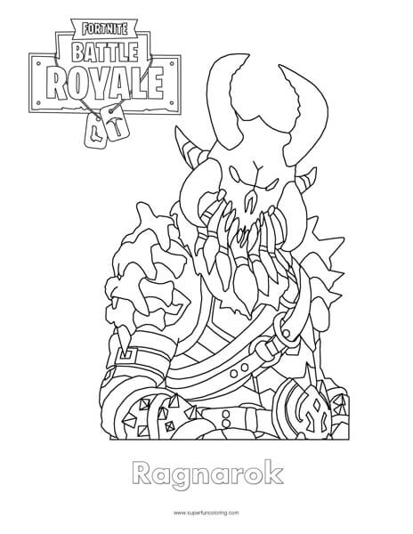 Fortnite Ragnarok Coloring Page - Super Fun Coloring