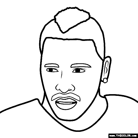 Football Players Online Coloring Pages