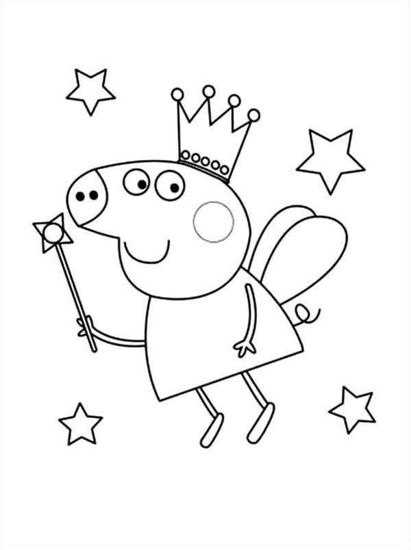 Peppa Pig Fairy Coloring Pages | Peppa pig coloring pages, Peppa pig  colouring, Fairy coloring pages