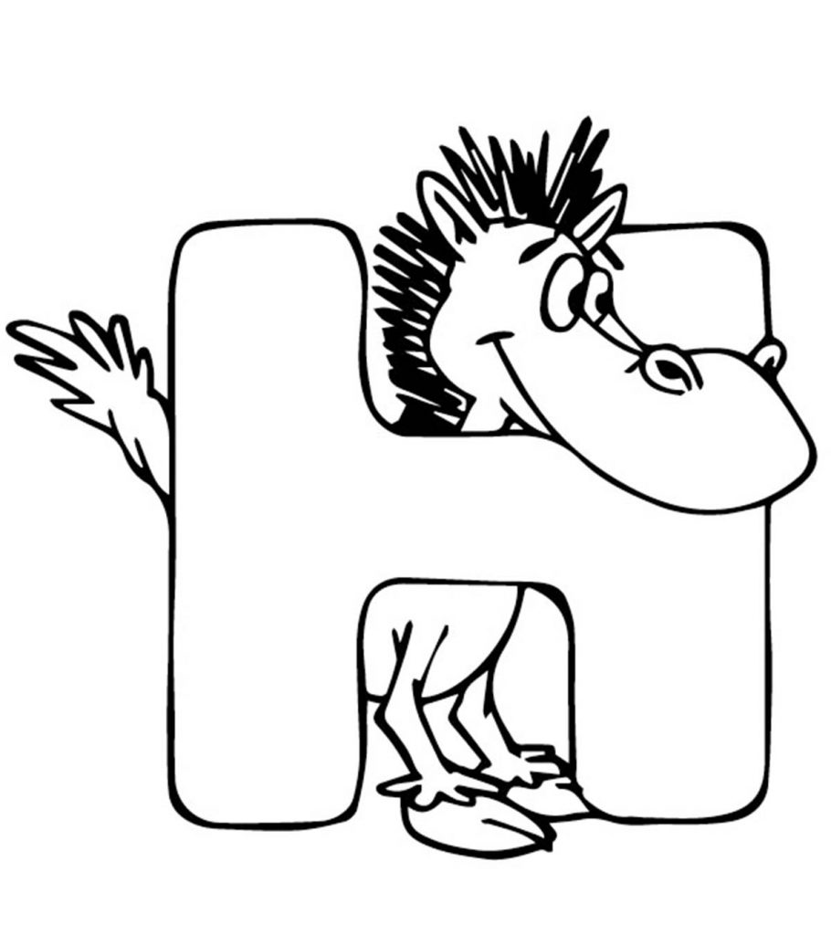 Free Printable Letter H Coloring Pages ...