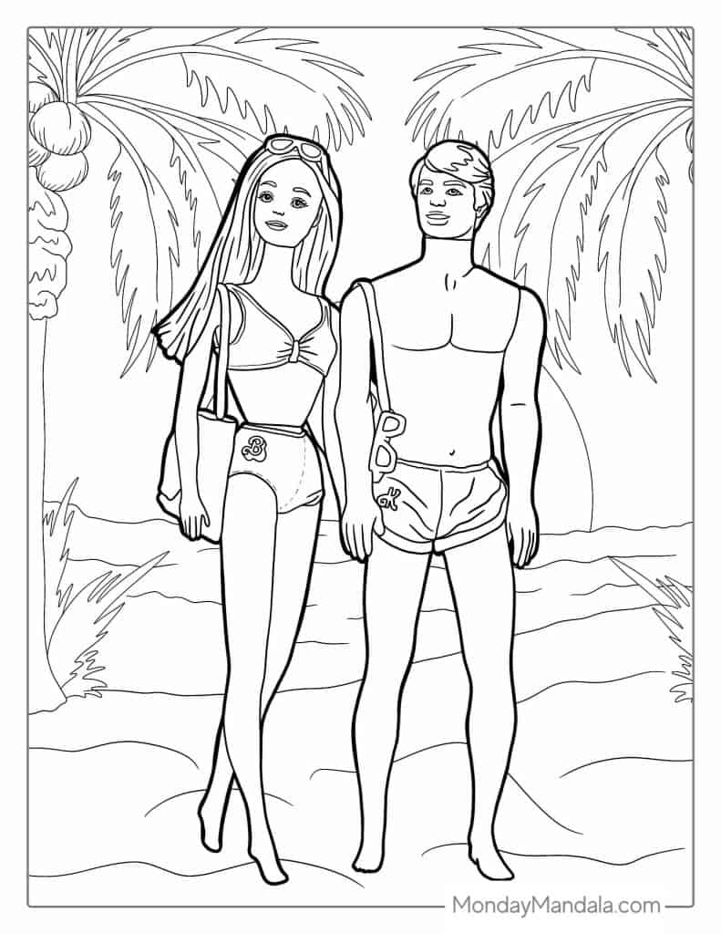 58 Barbie Coloring Pages (Free PDF ...