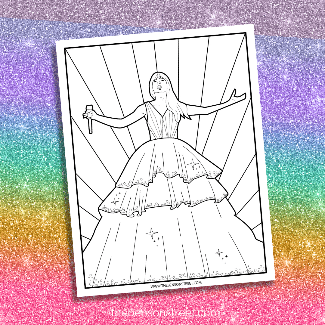 Taylor Swift Coloring Pages: Swiftie ...