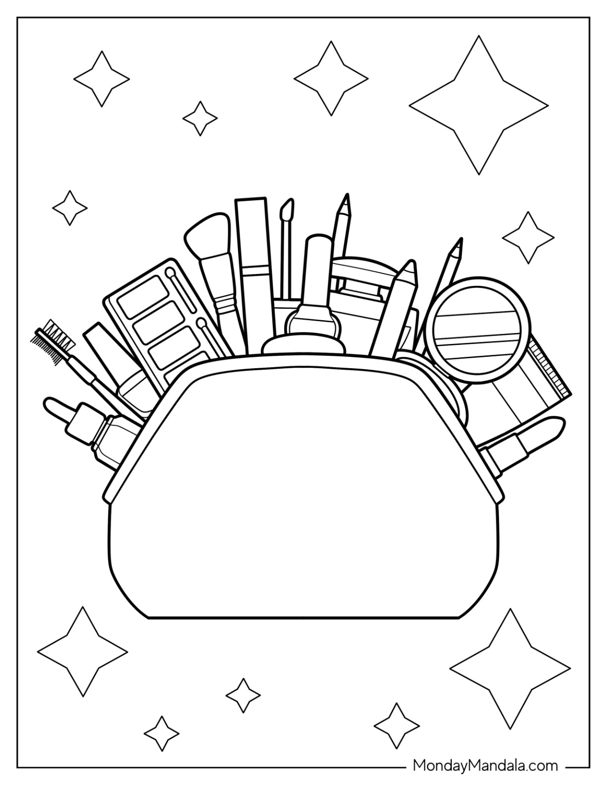 20 Makeup Coloring Pages (Free PDF ...