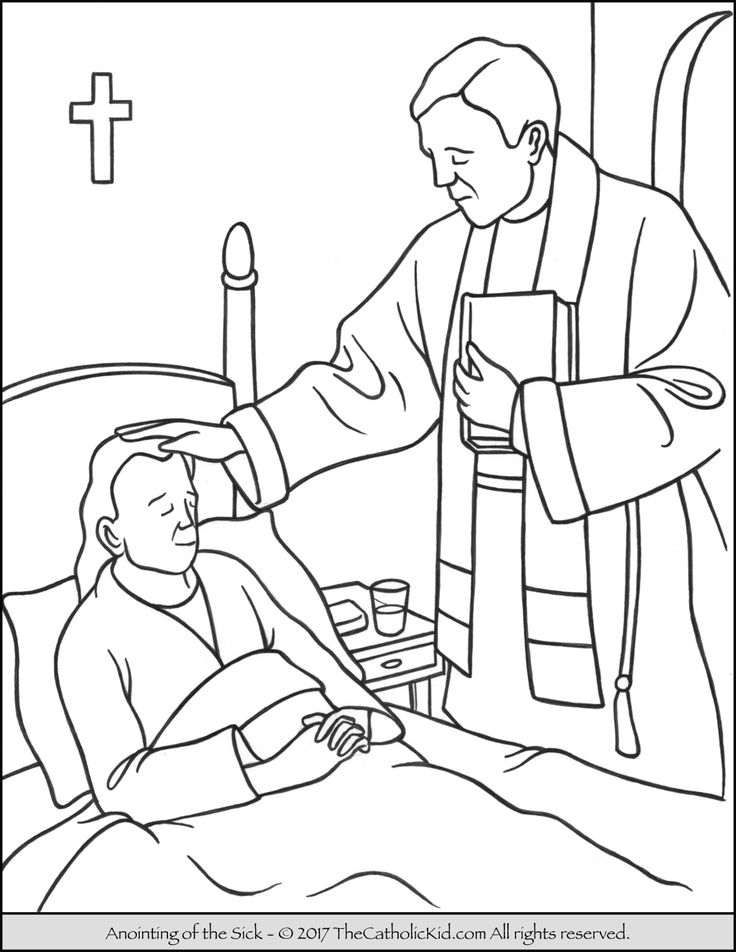 Anointing of the Sick Coloring Page ...
