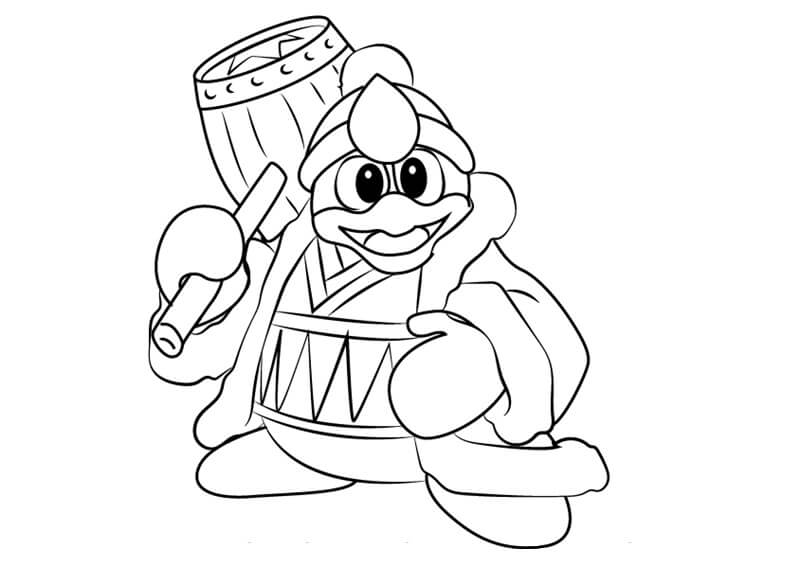 King Dedede 2 Coloring Page - Free Printable Coloring Pages for Kids