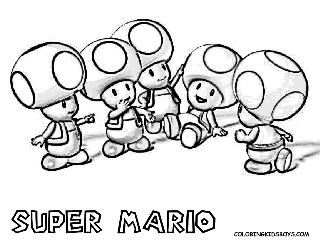 Drawing Super Mario Bros #153721 (Video Games) – Printable coloring pages