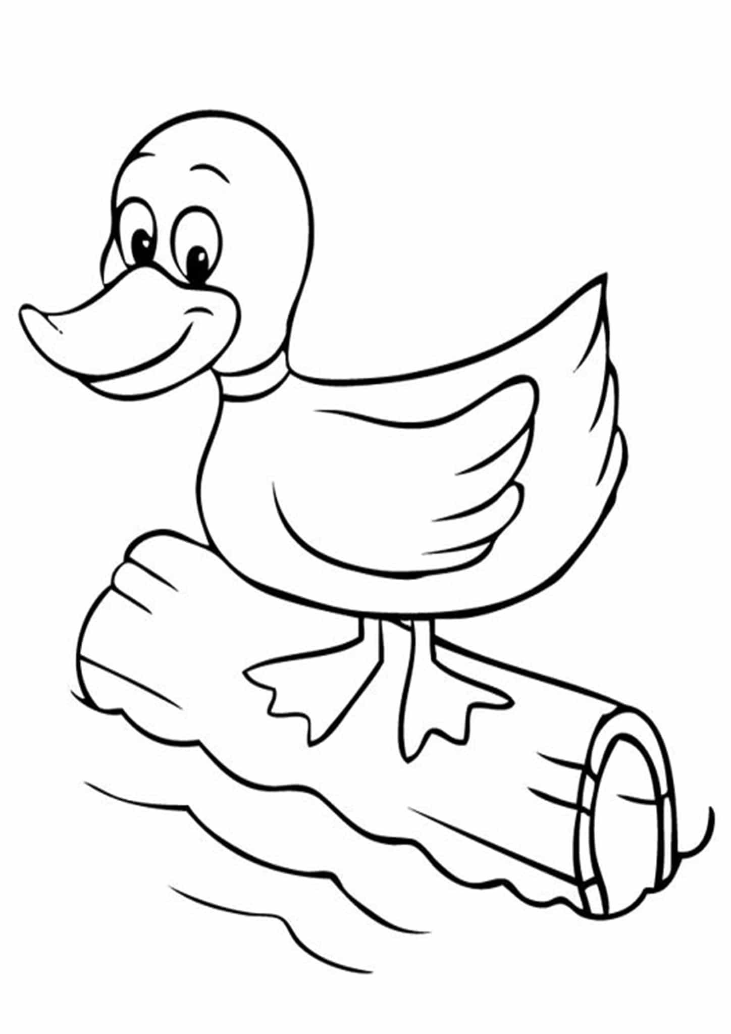 Free & Easy To Print Duck Coloring Pages - Tulamama