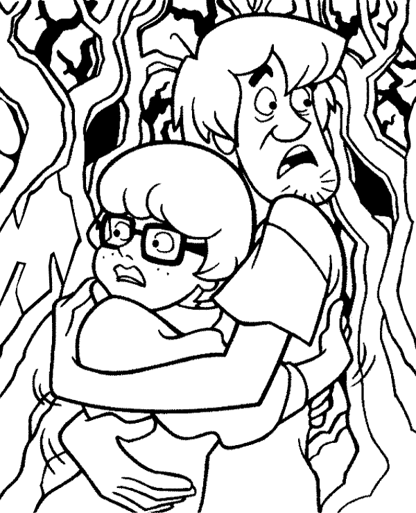 Print Velma & Shaggy coloring page