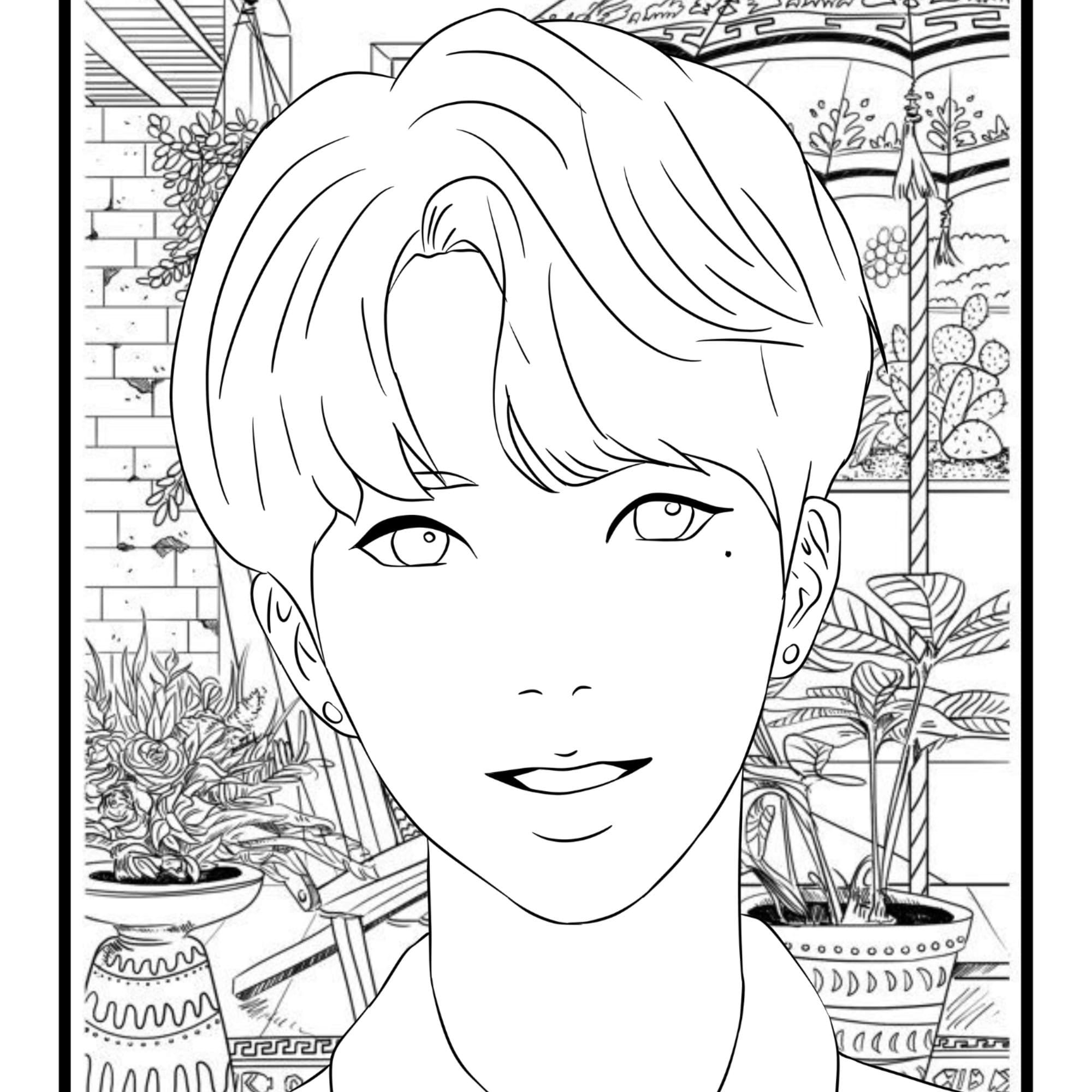 Kpop Coloring Page - Etsy