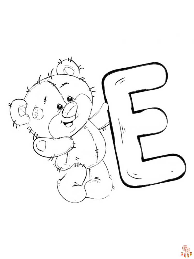 25+ Free Letter E Coloring Pages for Kids - GBcoloring