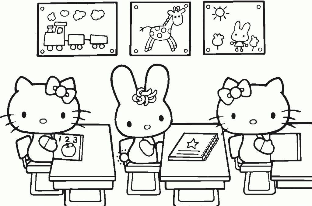 Hello Kitty Printable - Coloring Pages for Kids and for Adults