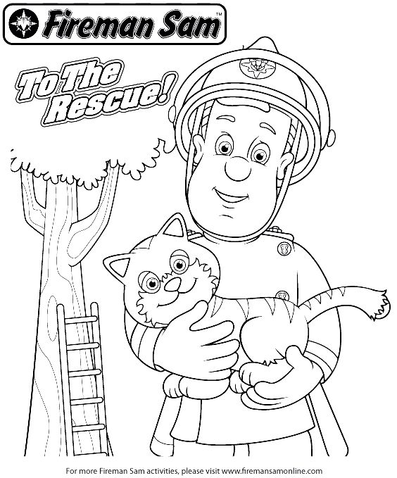 Top Fireman Sam Coloring Pages On Coloring Book, Printable ...