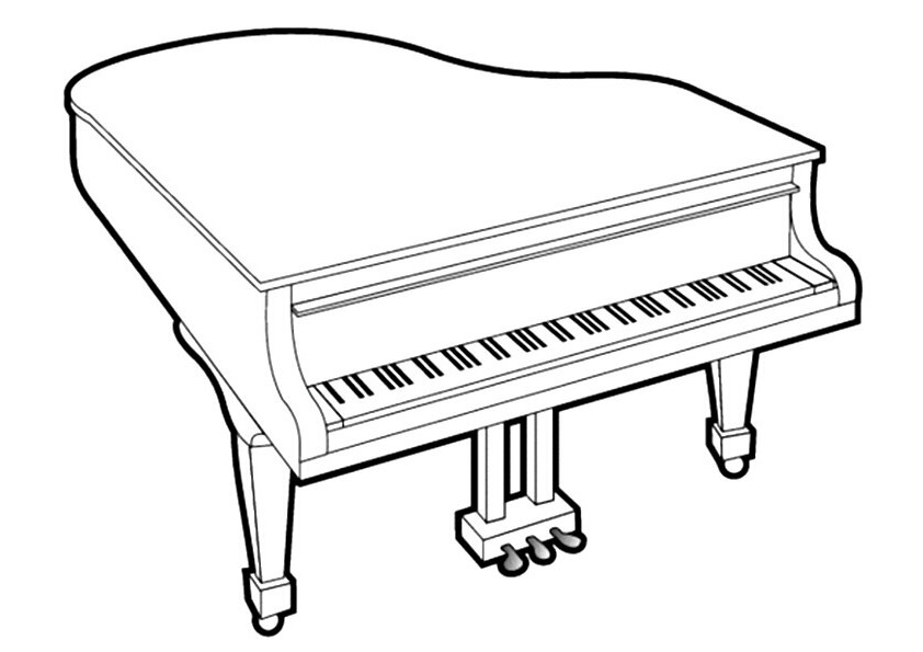 ▷ Piano: Coloring Pages & Books - 100% FREE and printable!