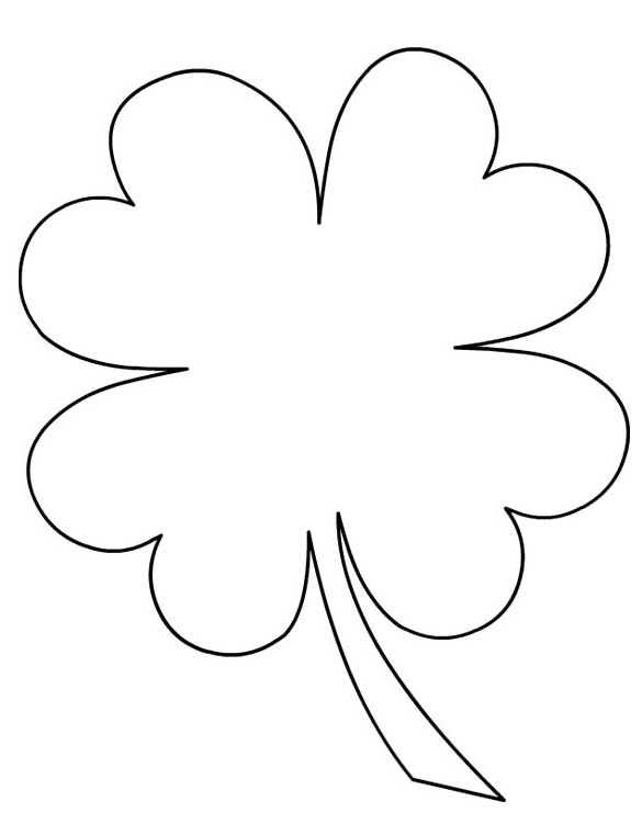 Four Leaf Clover Coloring Pages - GetColoringPages.com