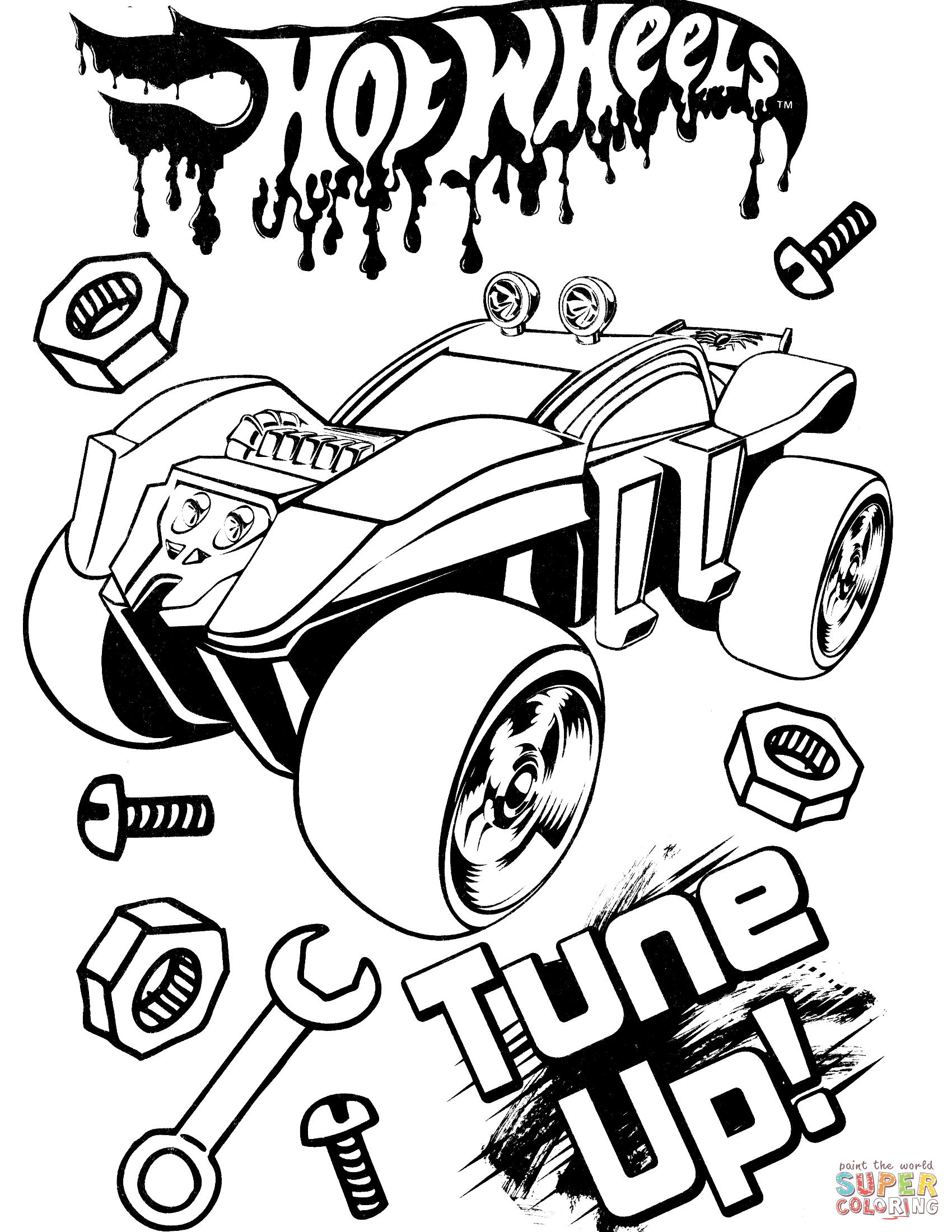 Hot Wheels Coloring Pages - Free Printable Coloring Pages for Kids