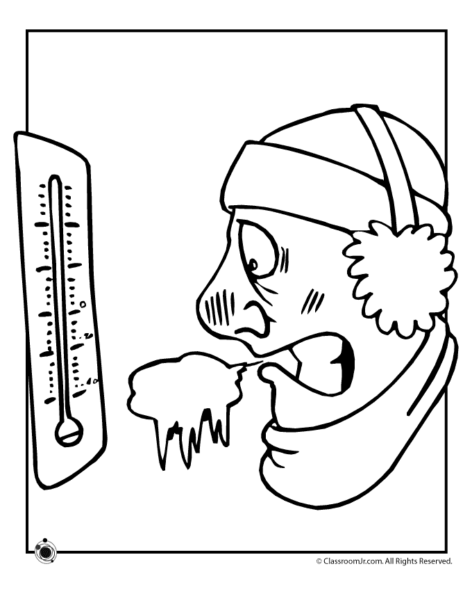 Cold Weather Coloring Page | Woo! Jr. Kids Activities