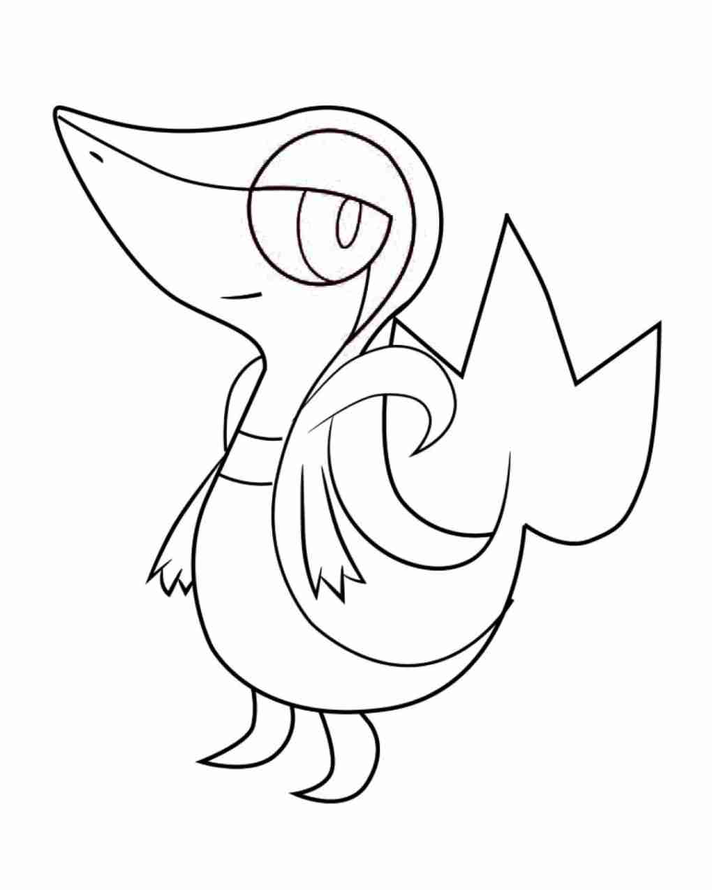 Snivy Coloring Pages at GetDrawings | Free download