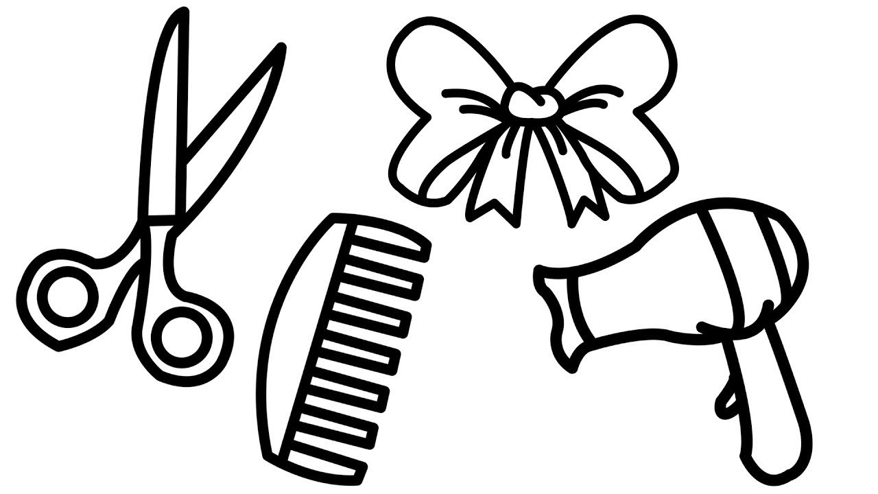 Hair Accessories Drawing & Coloring Pages #Learn Drawing and ...