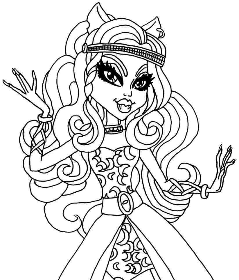 Monster High Coloring Pages Printable Pdf Monster High Baby ...