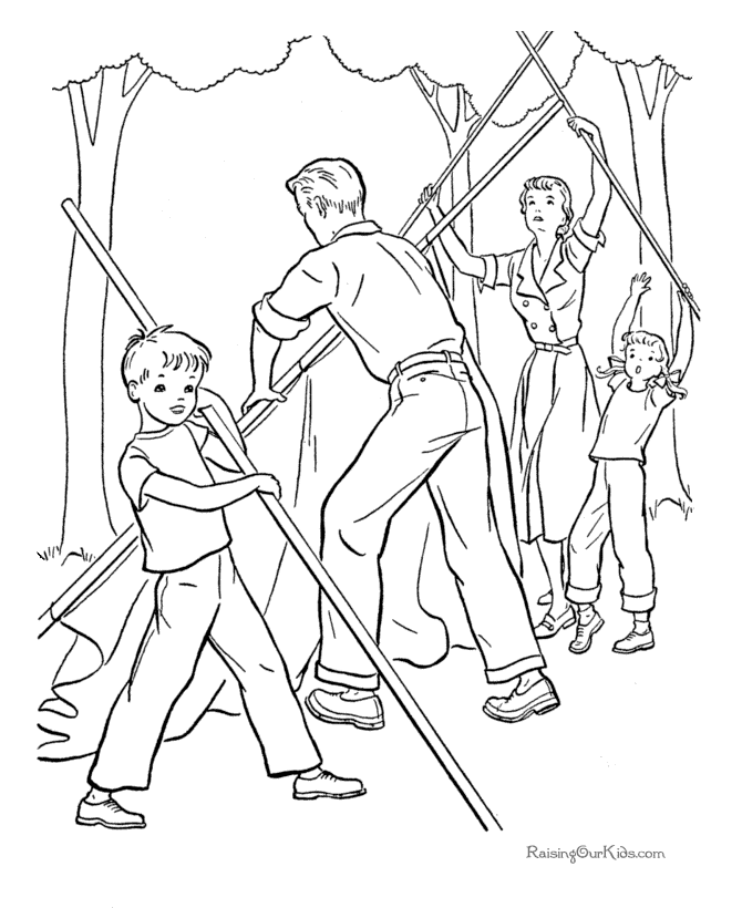 Camping coloring pictures 003