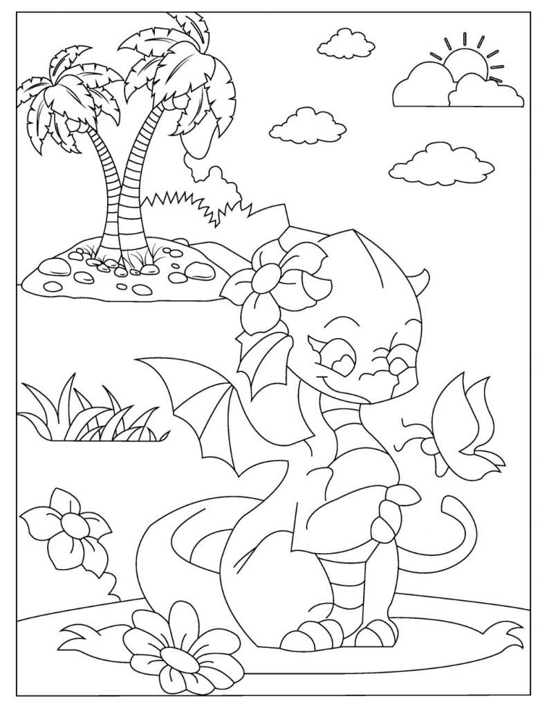 Free Dragon Coloring Pages for Download (Printable PDF) - VerbNow