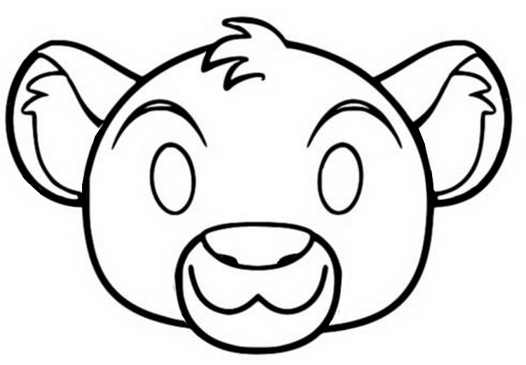 Coloring page Disney Tsum Tsum : Simba (Lion King) 8