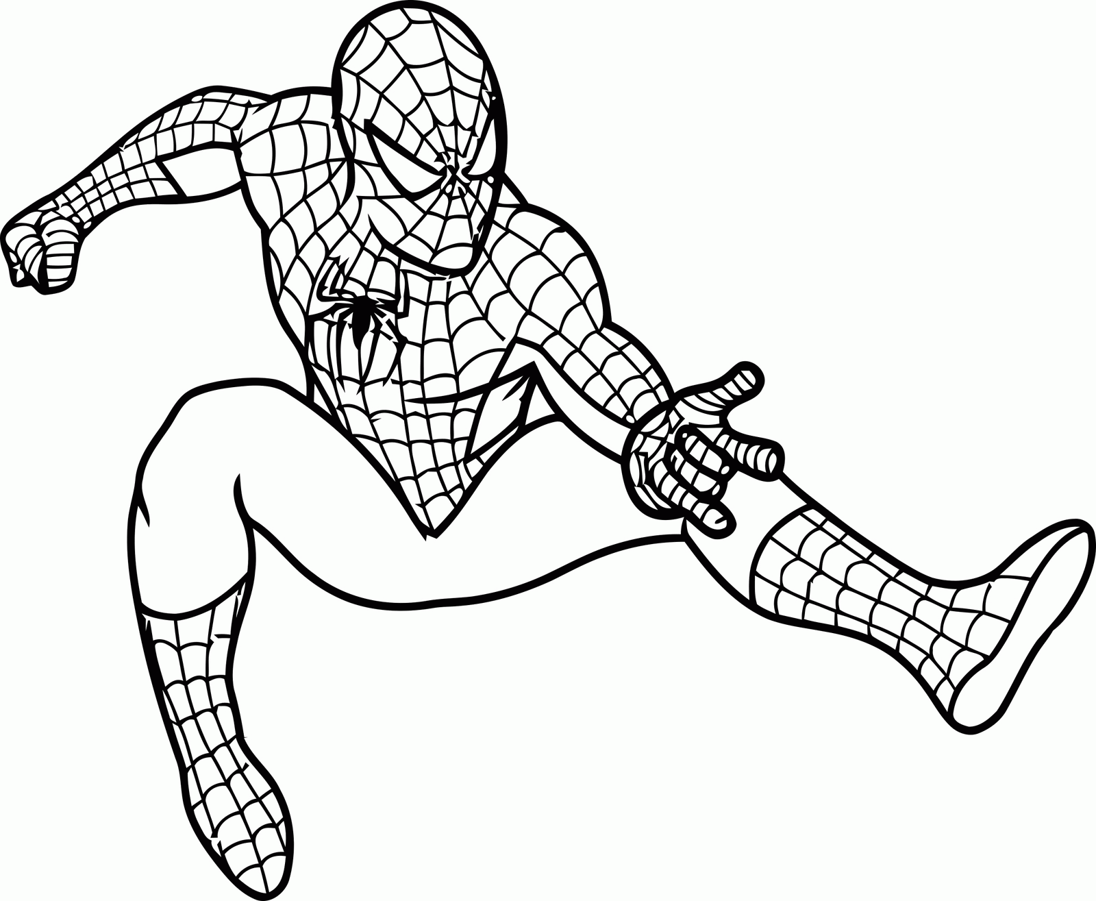 Related Spiderman Coloring Pages item-13065, Spiderman Coloring ...