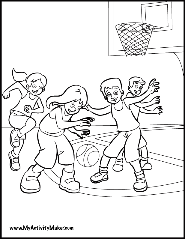 Basketball Player Printable Coloring Pages - Coloring Page
