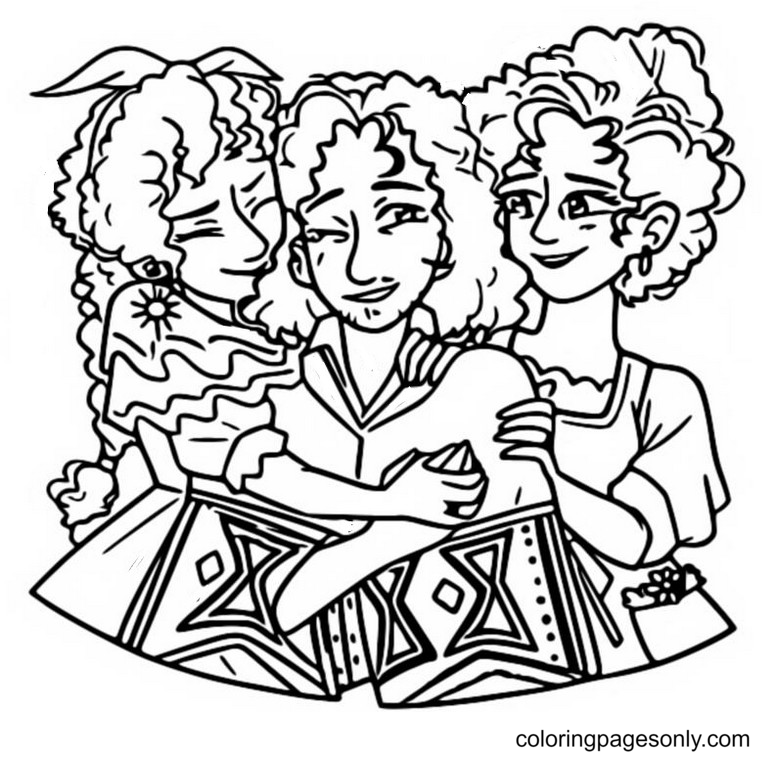 Pepa, Bruno and Julieta Coloring Pages - Encanto Coloring Pages - Coloring  Pages For Kids And Adults