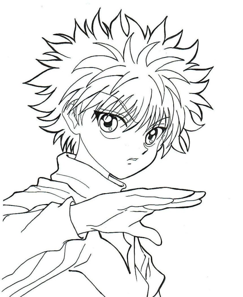 Coloring pages Hunter x Hunter. Print in A4 format | WONDER DAY