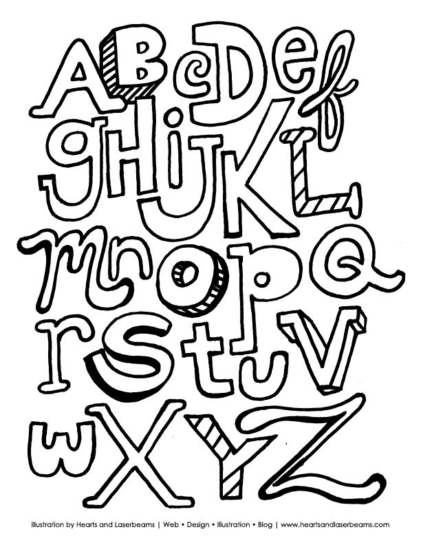 Printable letters | Bubble letters ...