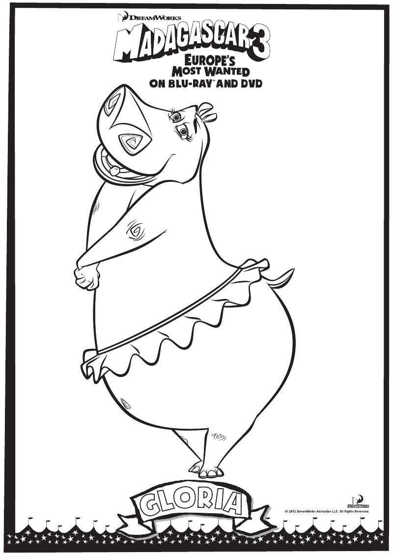 Madagascar 3 Coloring Pages - Coloring Pages Now