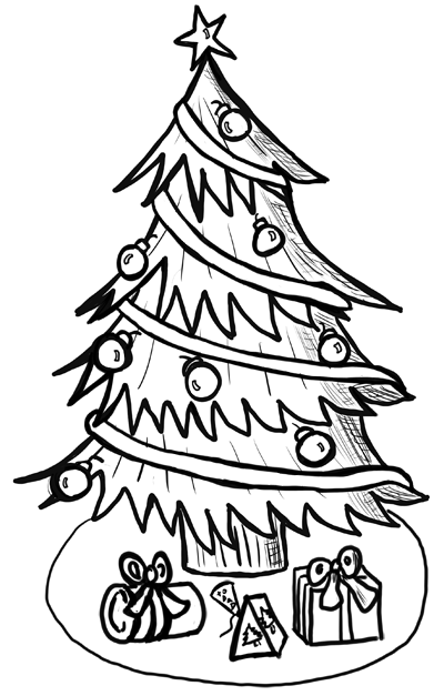 How to Draw Christmas Trees Step by Step Drawing Lesson - How to ...