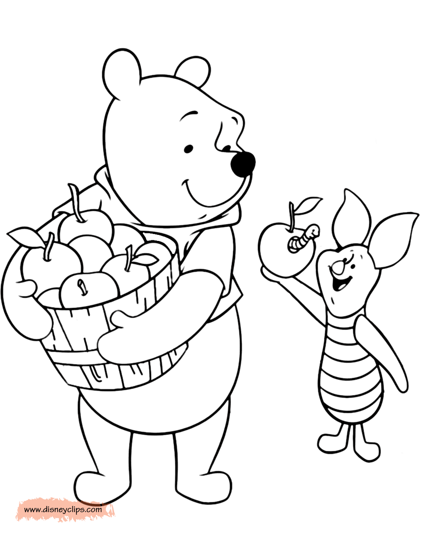 Winnie the Pooh & Piglet Coloring Pages ...
