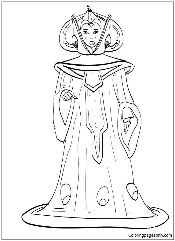 Star Wars Padme Coloring Pages - Free Printable Coloring Pages