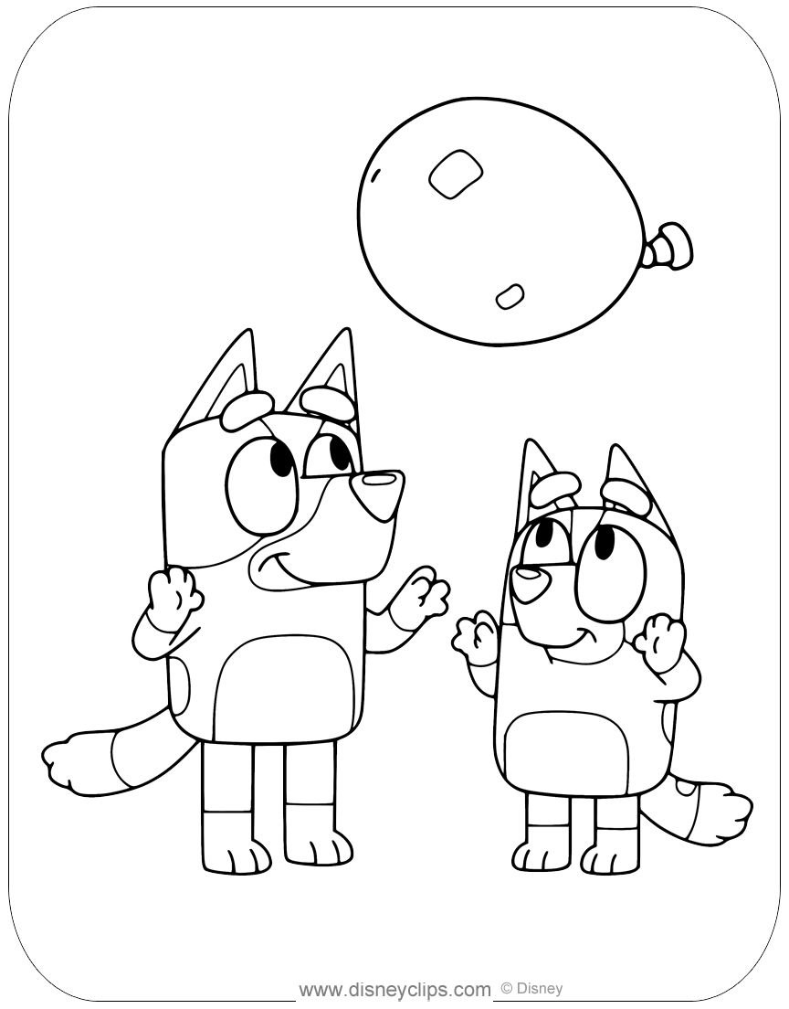 Free Printable Bluey Coloring Pages in ...