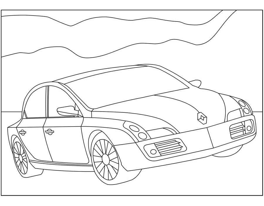 Renault Coloring pages 