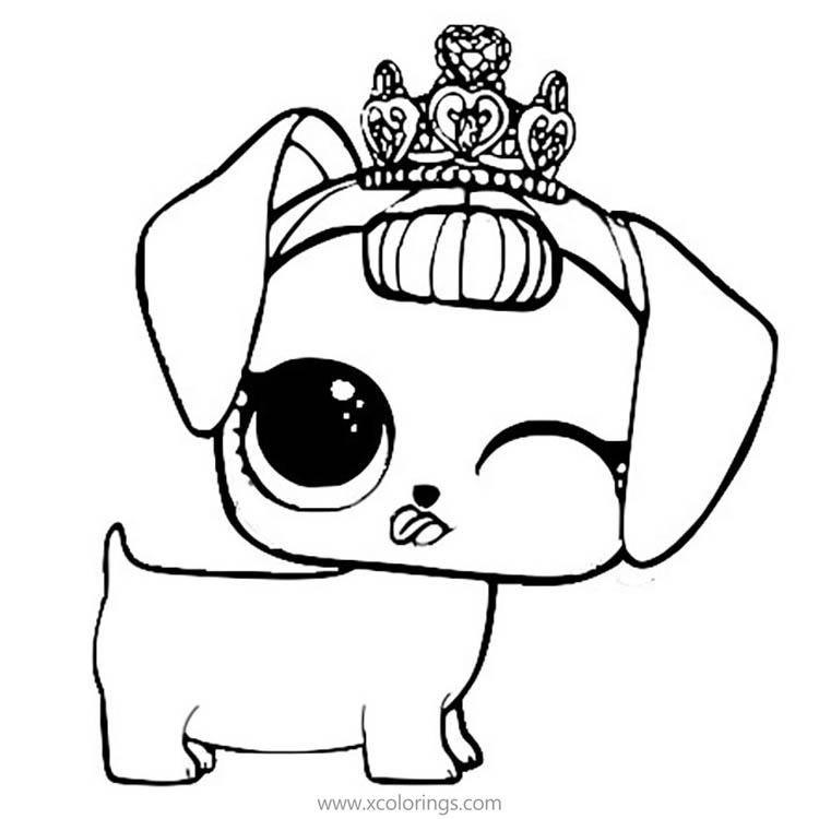 LOL Pets Coloring Pages Fancy Haute Dog ...