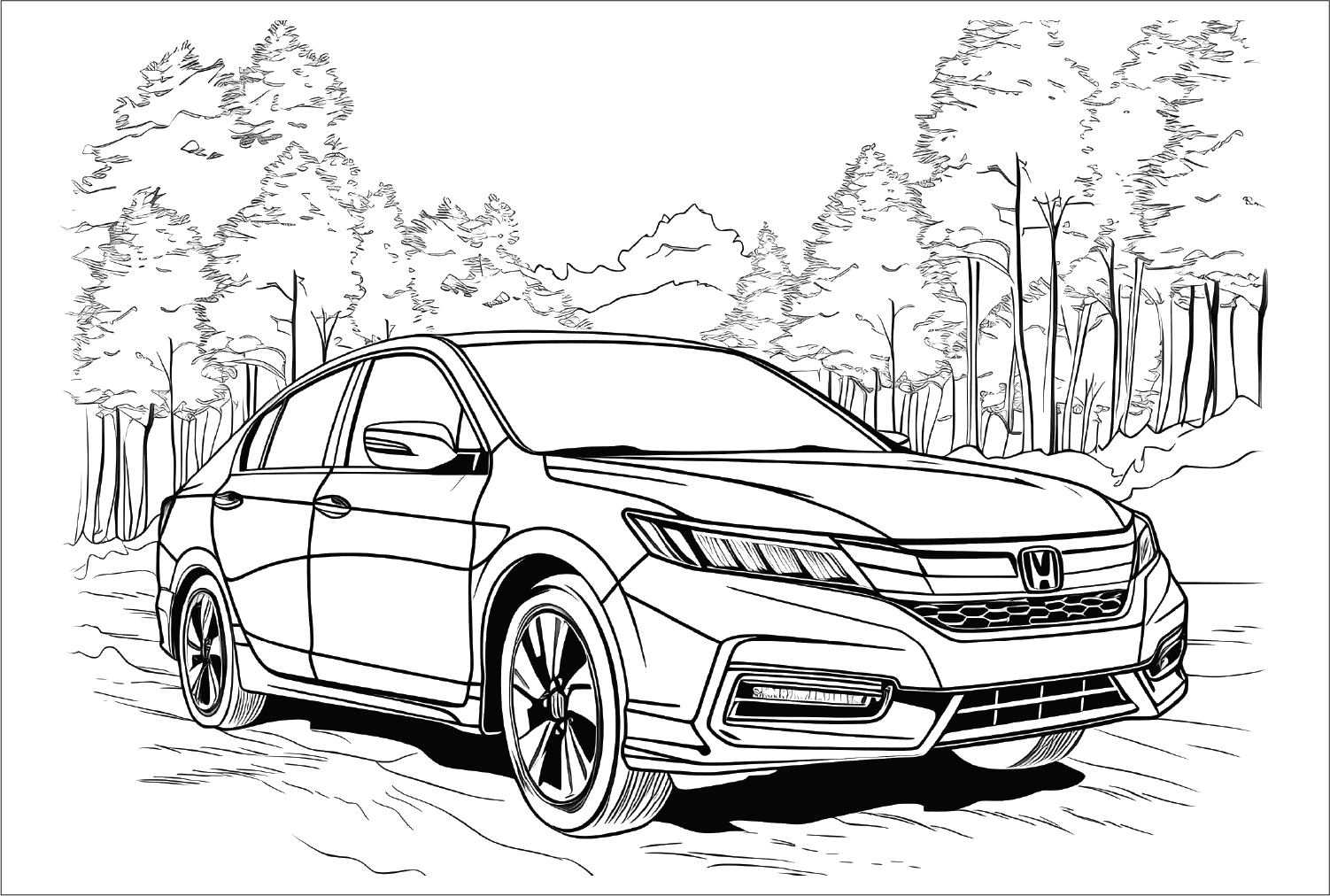 49 Honda Coloring Pages ...