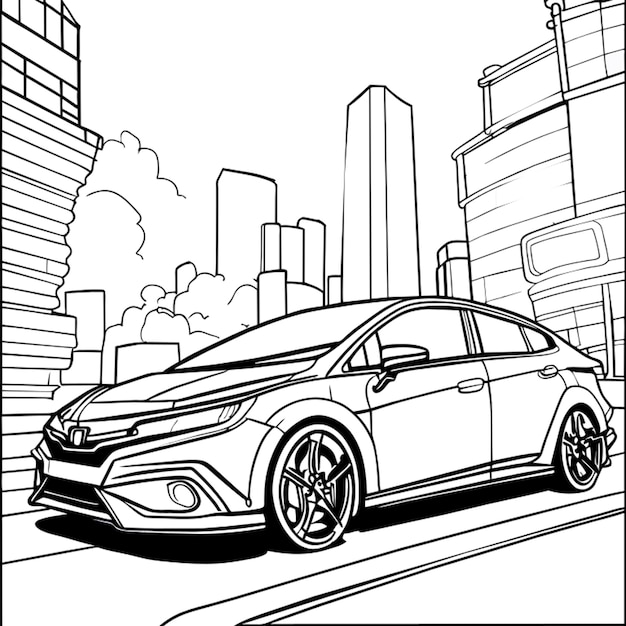 Honda civic 2022 full body in the city ...