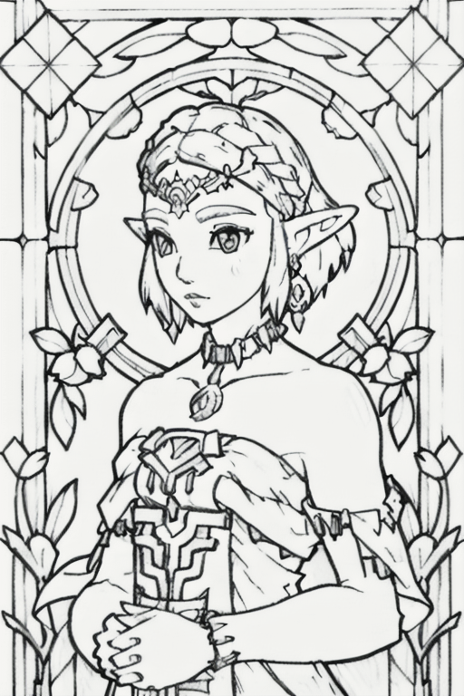 some Zelda Coloring Pages for My Niece ...