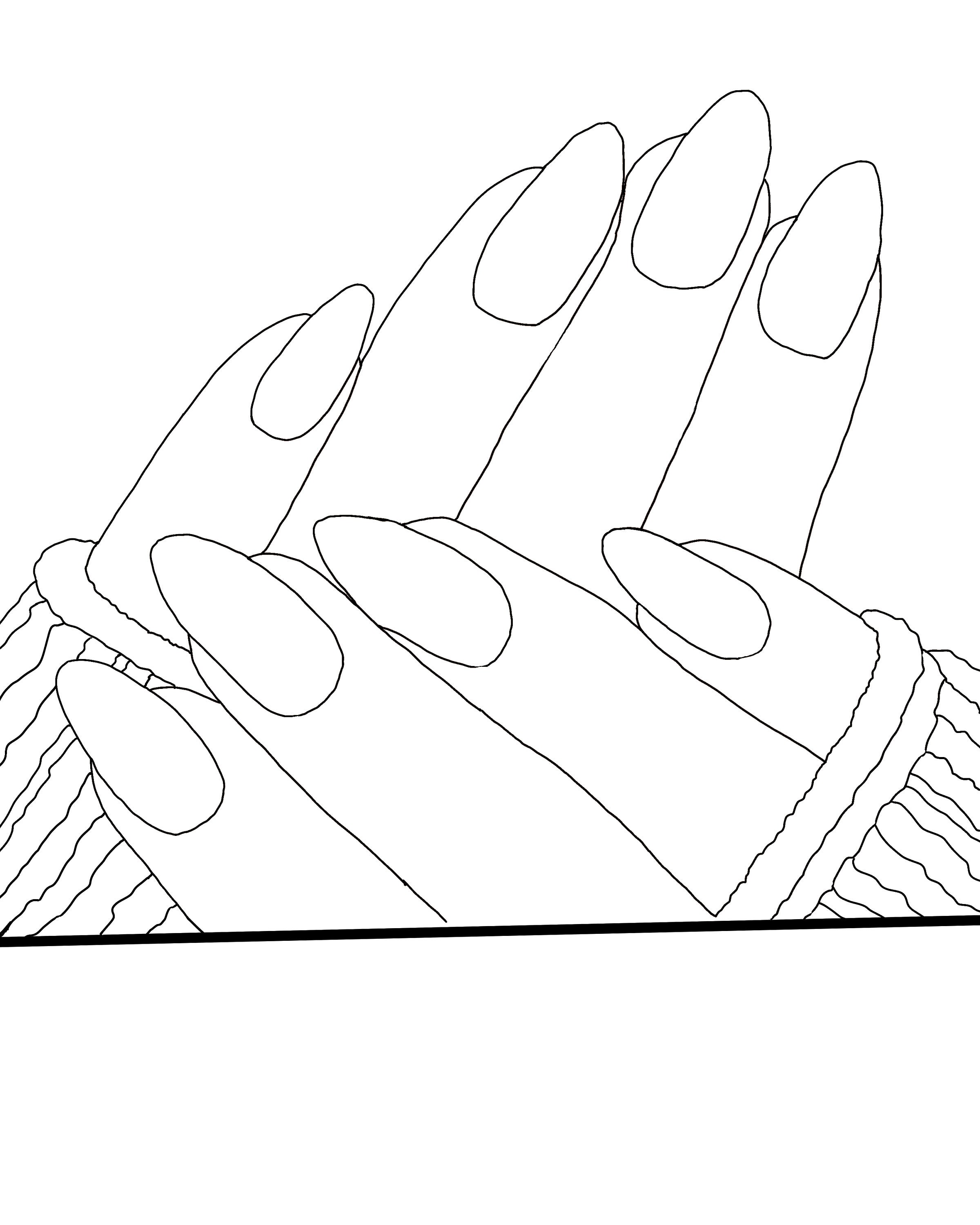 Nail Art Coloring Pages - Coloring Nation