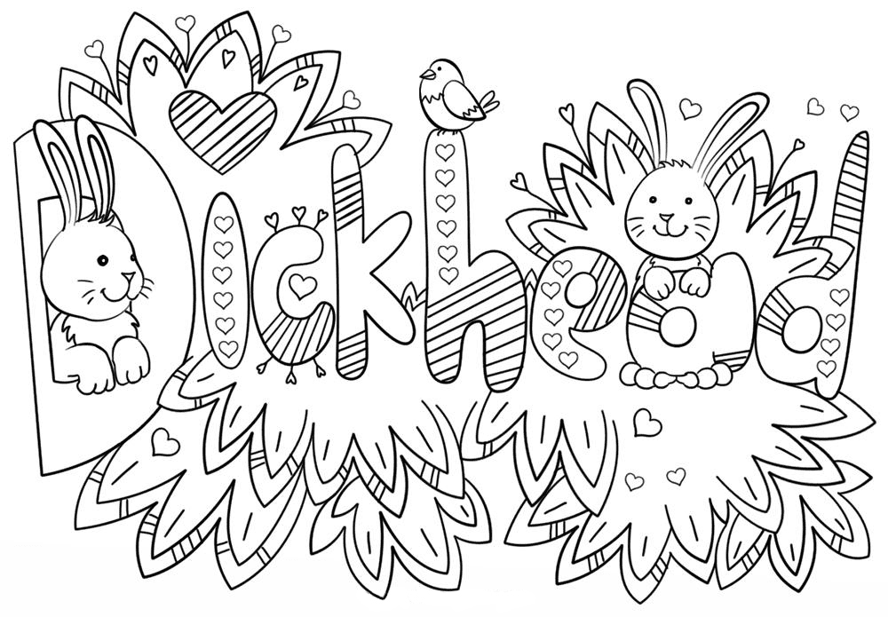 Swear Word Coloring Pages Printable for ...