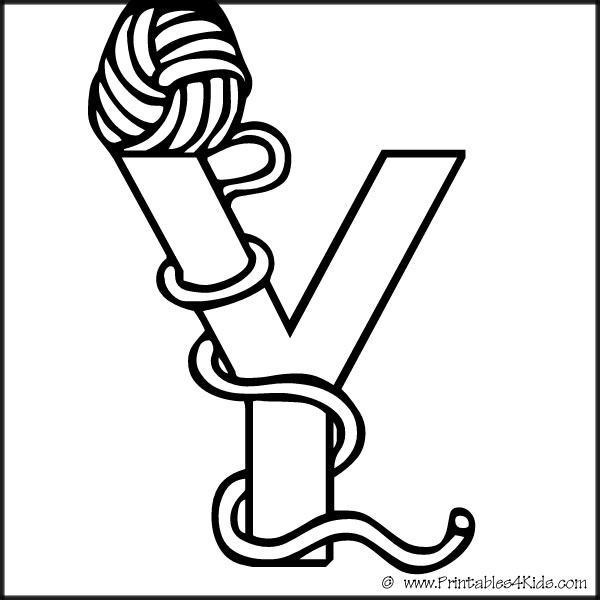 Letter Y Coloring Pages for Kids - Get Coloring Pages