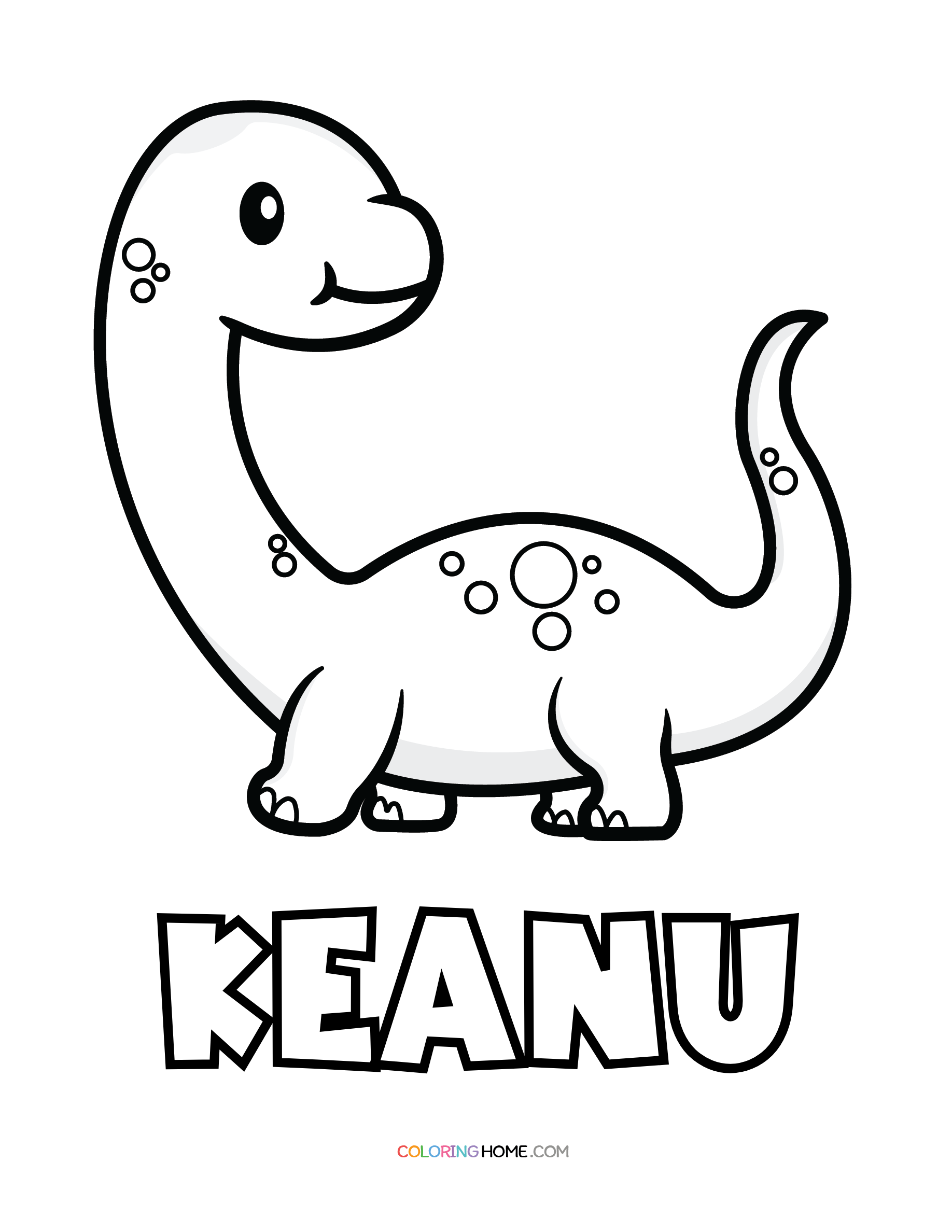 Keanu Name Coloring Pages Coloring Nation